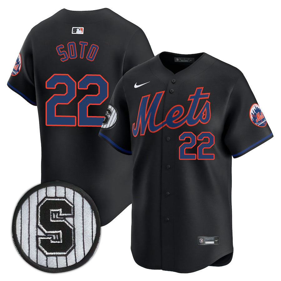 NYM Limited Jersey - 1992 Patch - All Stitched