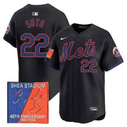 NYM Limited Jersey - 2004 Patch - All Stitched