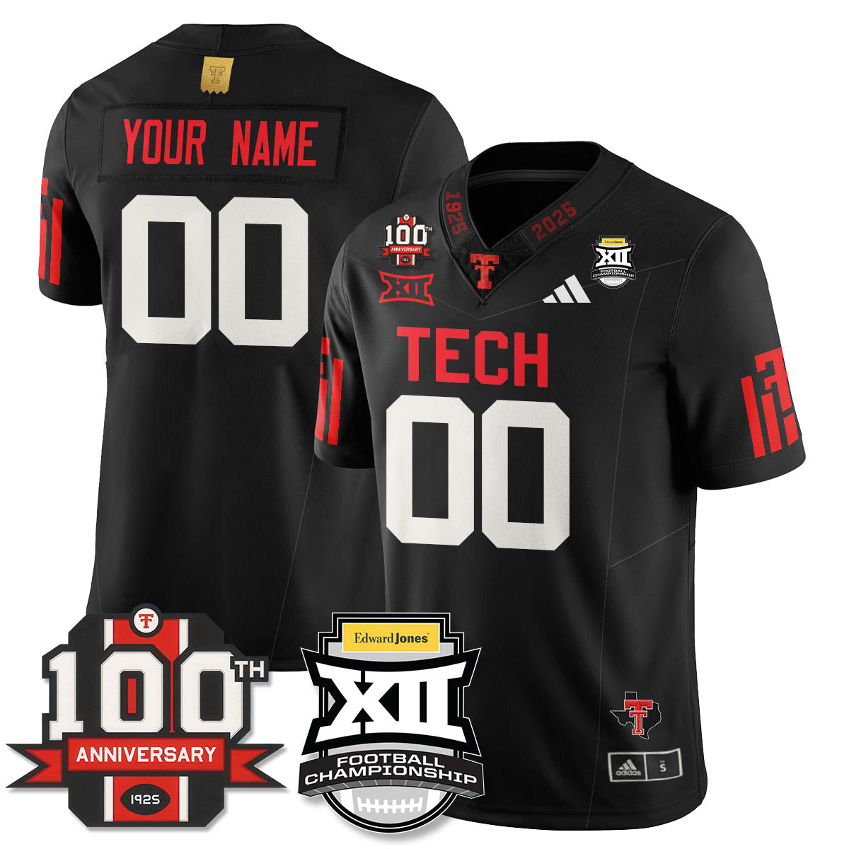 TTRR Football Vapor Limited Jersey - Edward Jones Champions - All Stitched