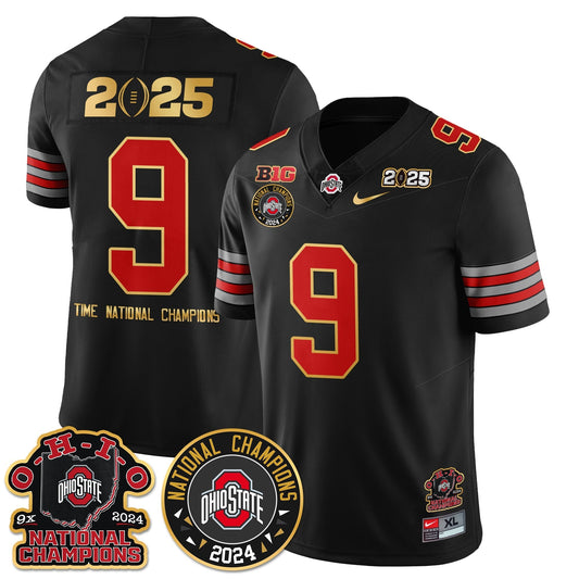 OSU 'Heritage Stripe' 2025 CFP Patch - National Champions Jersey N5 - Stitched