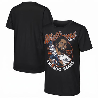 Chicago Bears Caleb Williams One Side Printed T-Shirt V8