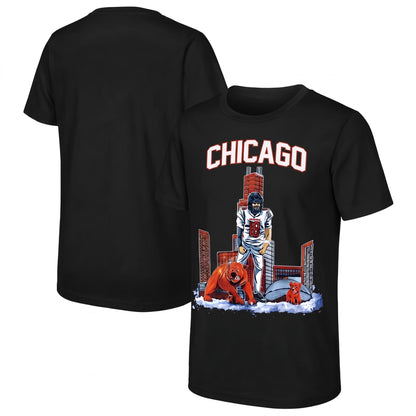 Chicago Bears Caleb Williams One Side Printed T-Shirt V2