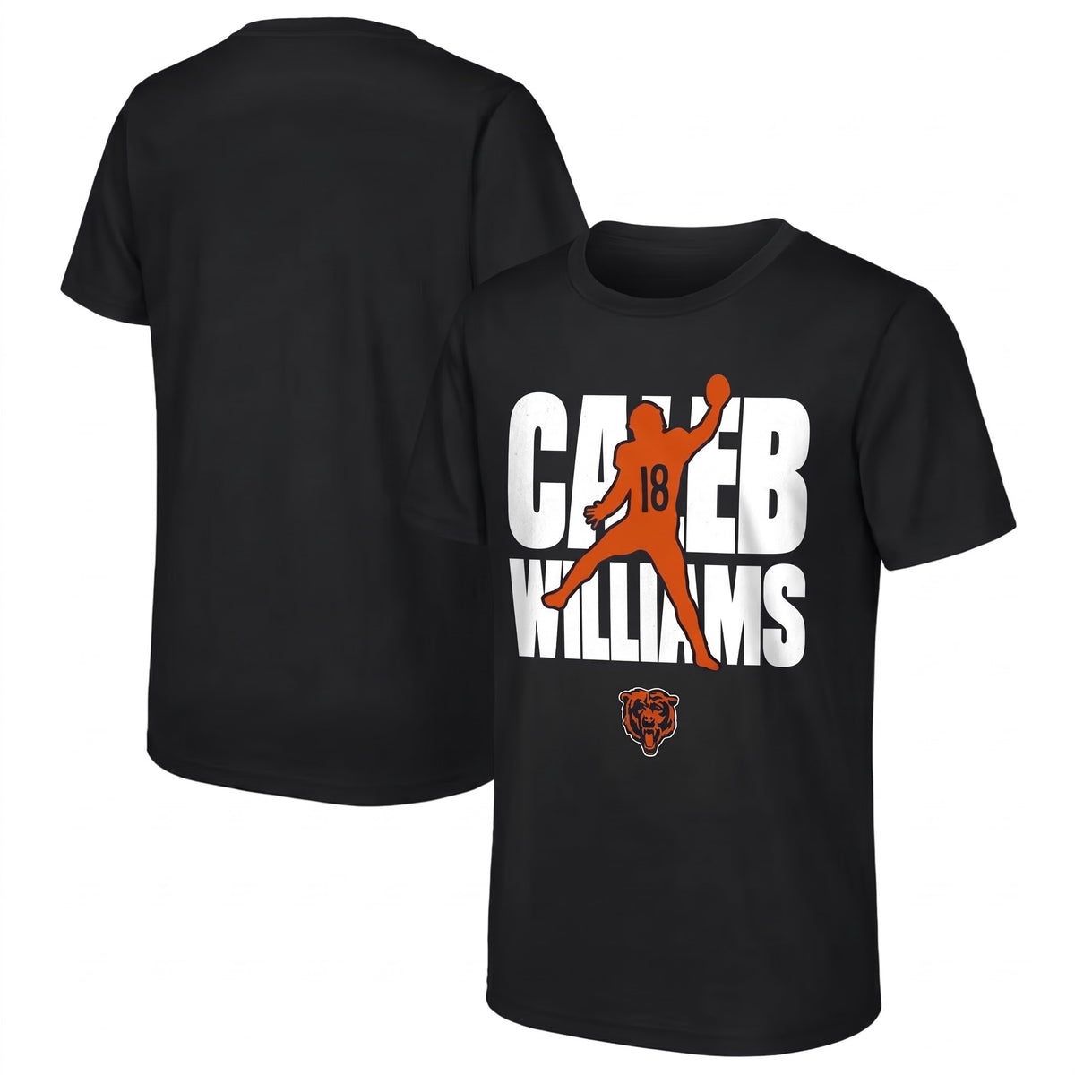 Chicago Bears Caleb Williams One Side Printed T-Shirt V4
