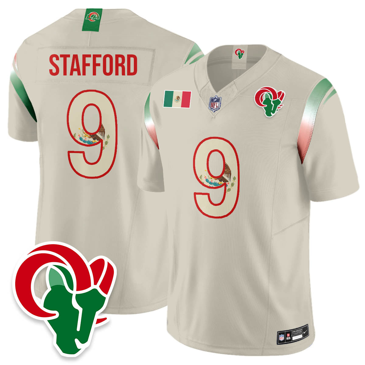 LAR Mexico Vapor Limited Jersey - All Stitched