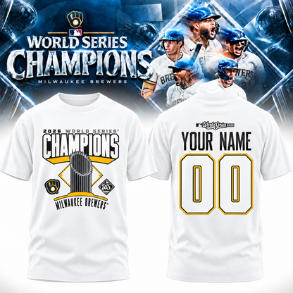 MIL World Series Champions Custom Two Sides T-Shirt - Printed V15