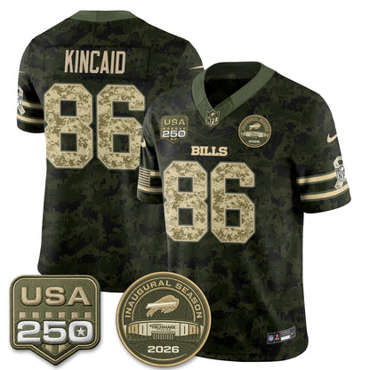 BUF 2026 Salute to Service Edition Vapor Jersey - Stitched