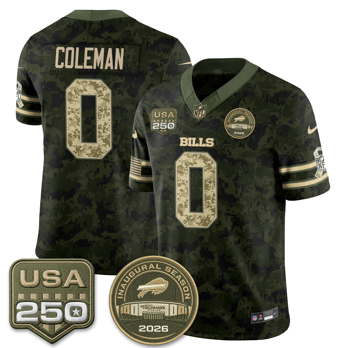 BUF 2026 Salute to Service Edition Vapor Jersey - Stitched