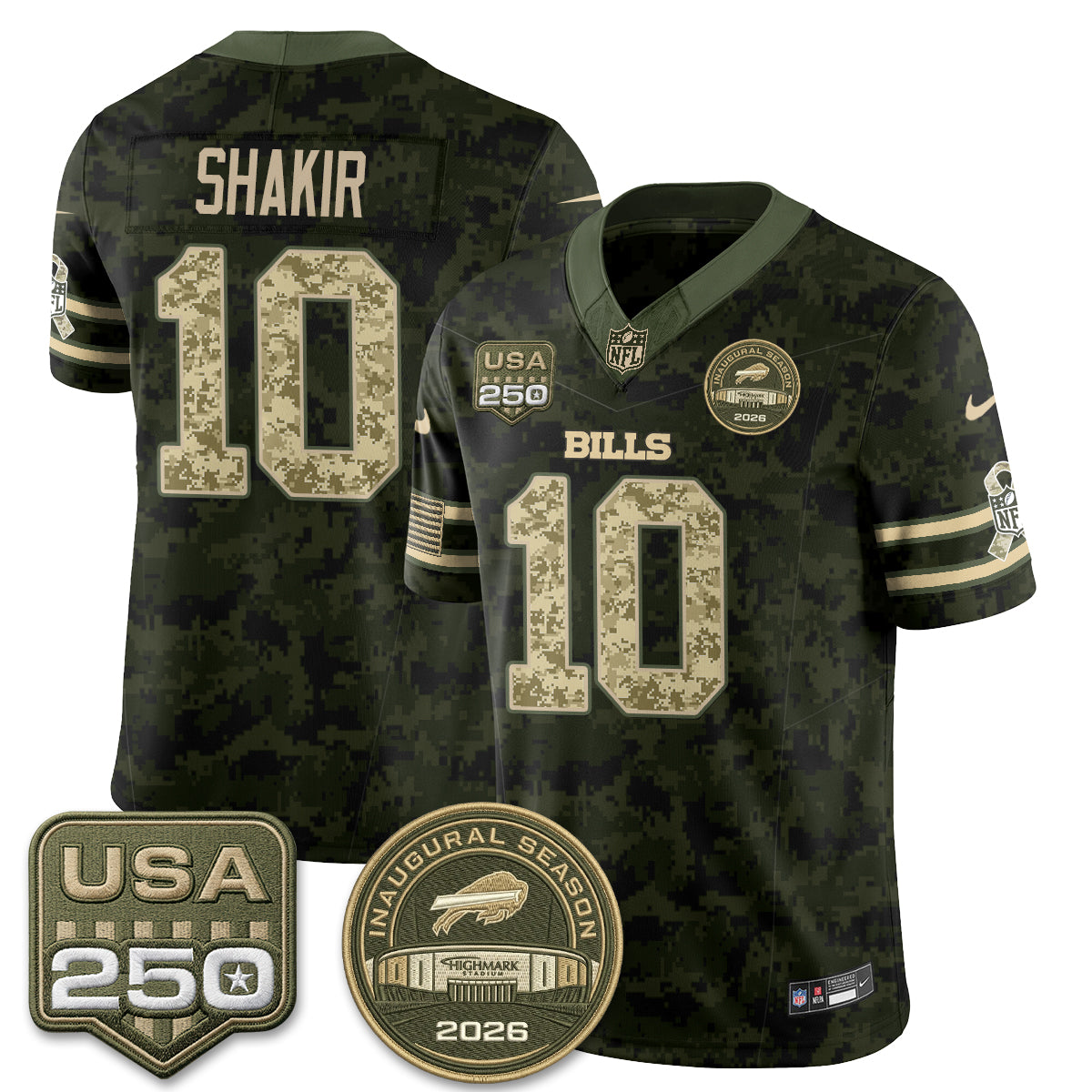 BUF 2026 Salute to Service Edition Vapor Jersey - Stitched