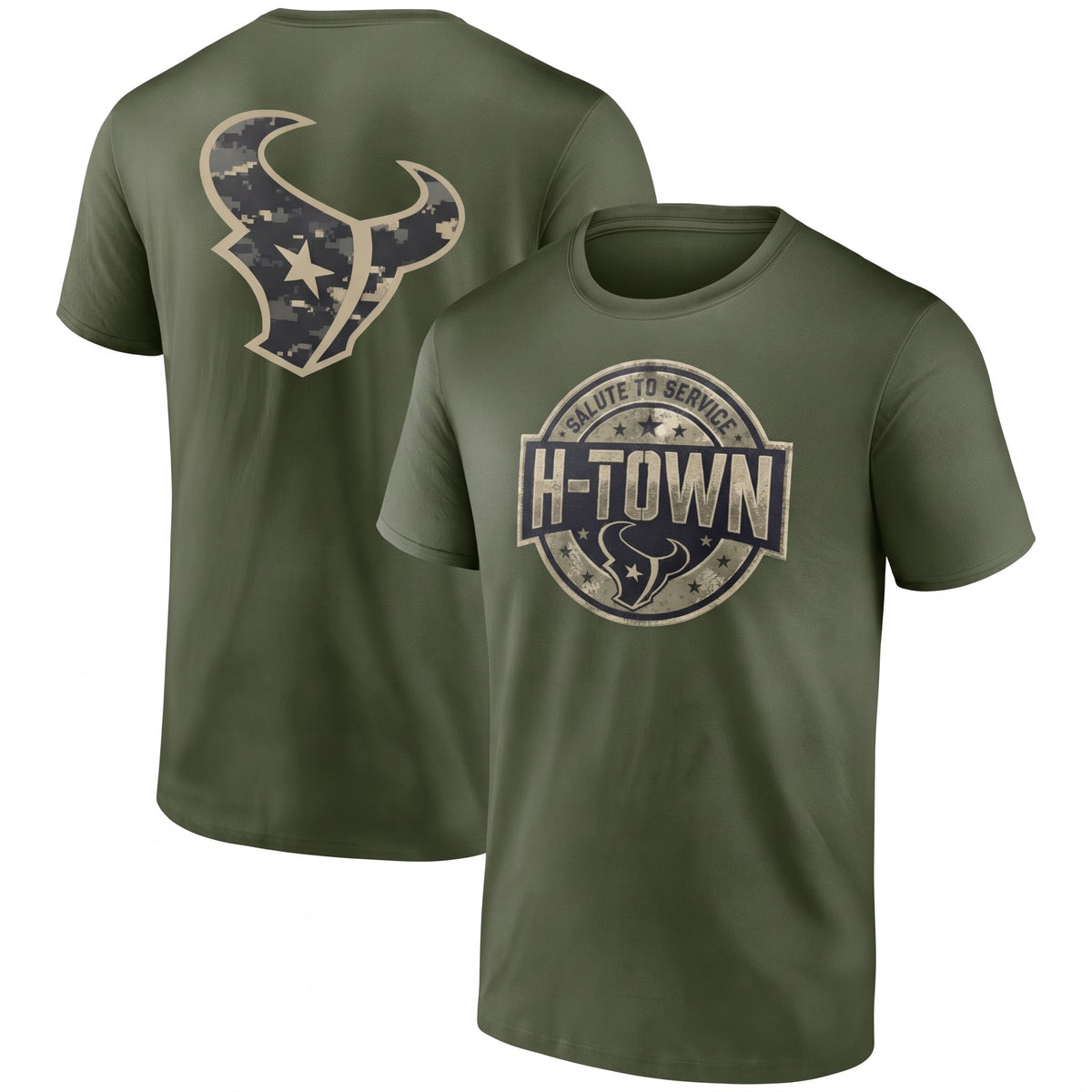 HOU x Salute To Service 2026 Edition Two Sides T-Shirt - Printed V4