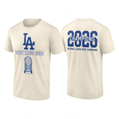 LAD 2026 NL West Champs Two Sides T-Shirt - Printed V1