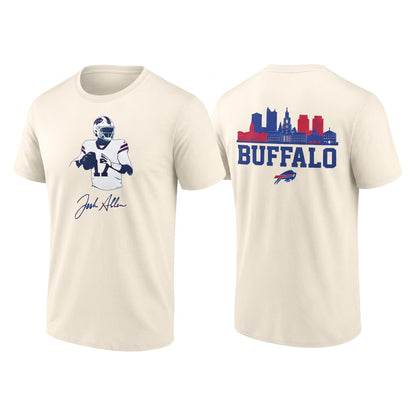 BUF John Allen #17 Two Sides T-Shirt - Printed V2