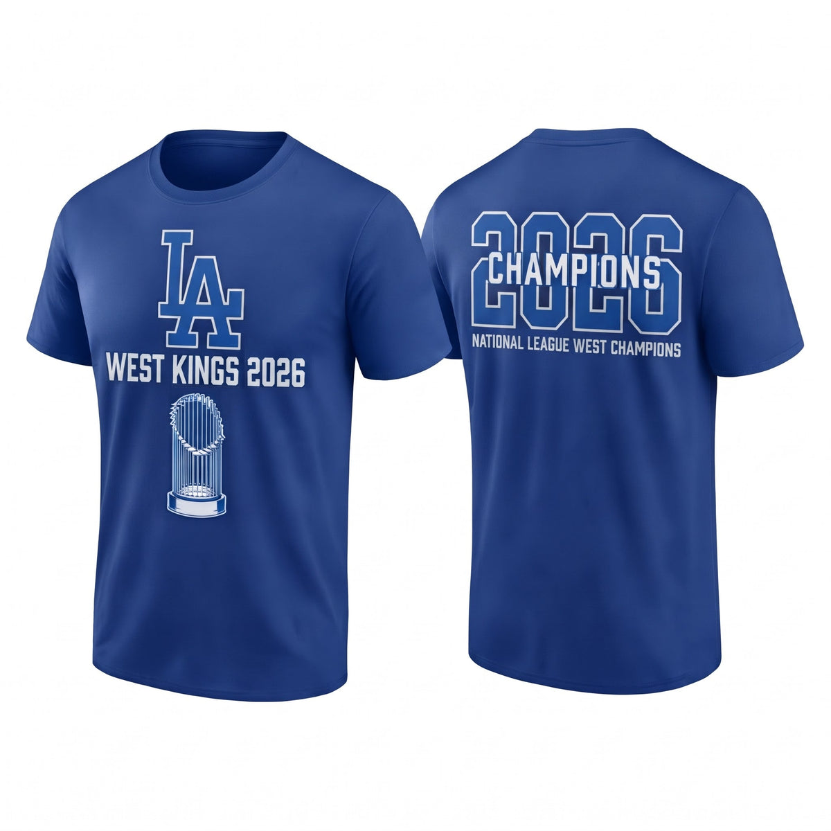 LAD 2026 NL West Champs Two Sides T-Shirt - Printed V1