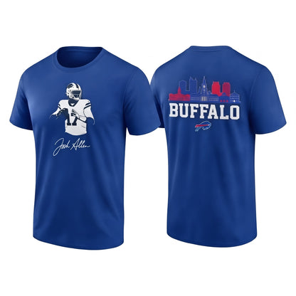 BUF John Allen #17 Two Sides T-Shirt - Printed V2