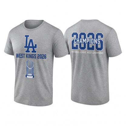 LAD 2026 NL West Champs Two Sides T-Shirt - Printed V1
