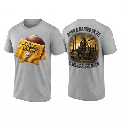 PIT Born & Raised in PA Two Sides T-Shirt - Printed