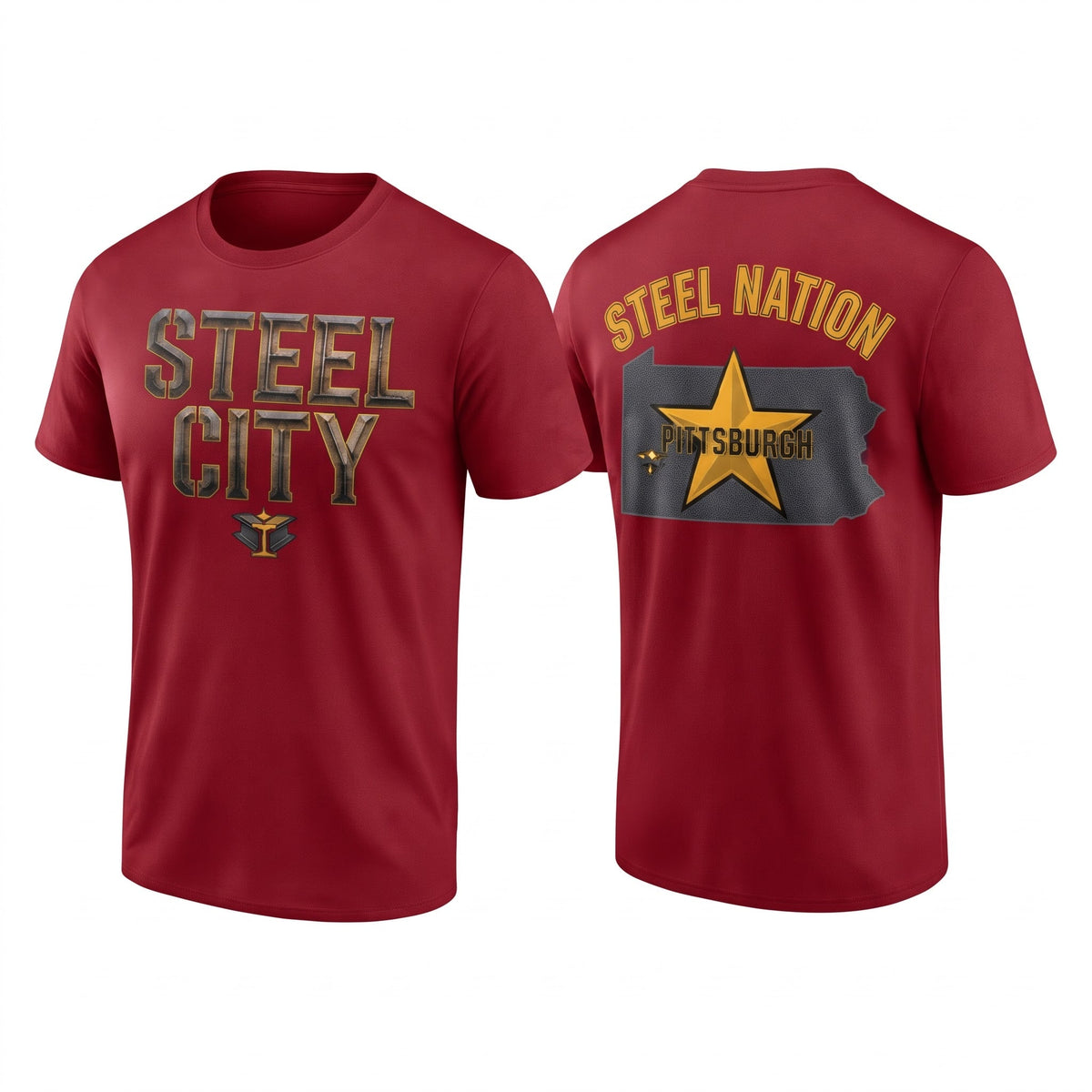 PIT Steel Nation Two Sides T-Shirt - Printed