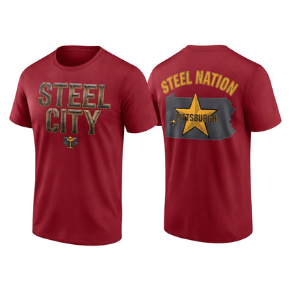 PIT Steel Nation Two Sides T-Shirt - Printed