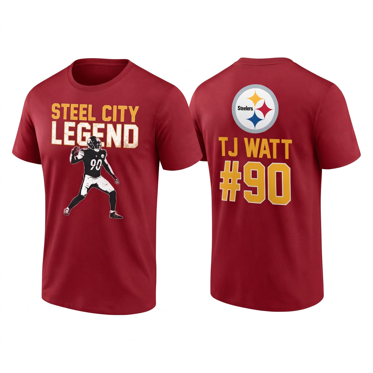 PIT TJ. Watt #90 Two Sides T-Shirt - Printed