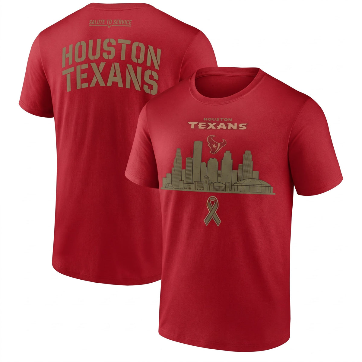 HOU x Salute To Service 2026 Edition Two Sides T-Shirt - Printed V2