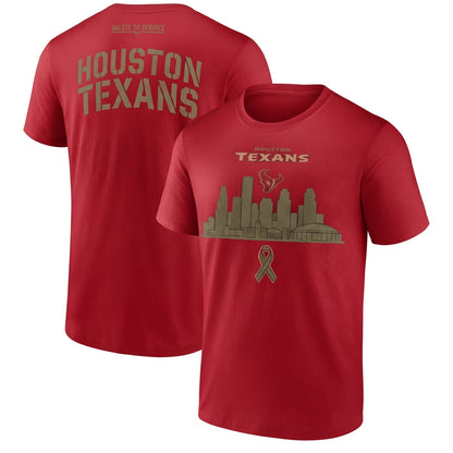 HOU x Salute To Service 2026 Edition Two Sides T-Shirt - Printed V2