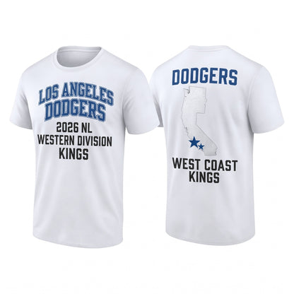LAD 2026 NL West Champs Two Sides T-Shirt - Printed V2