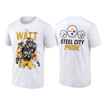 PIT TJ. Watt #90 Two Sides T-Shirt - Printed V4