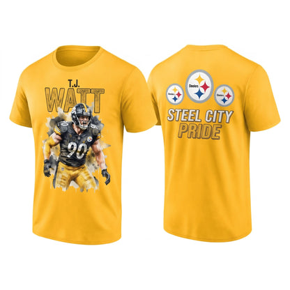 PIT TJ. Watt #90 Two Sides T-Shirt - Printed V4