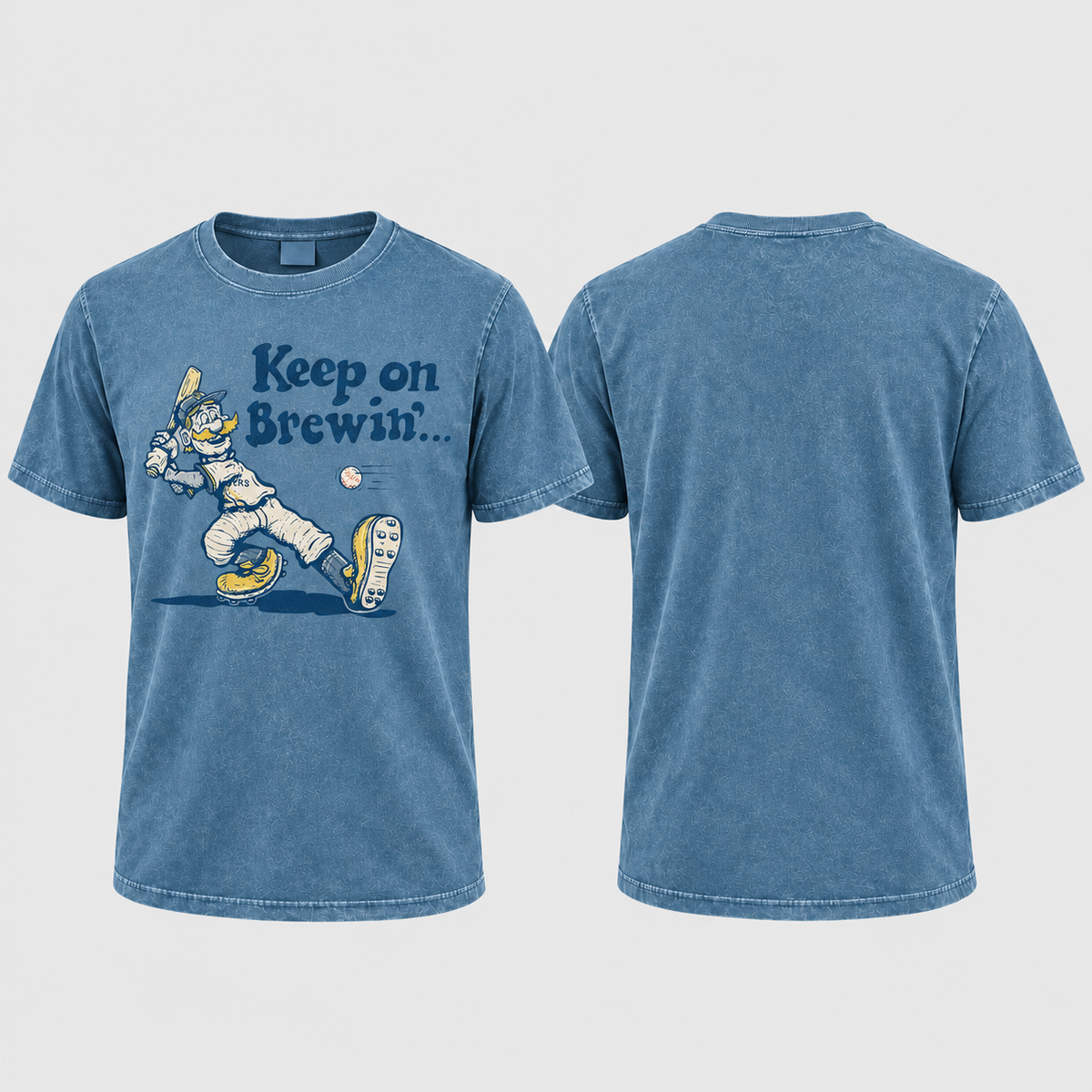 MIL Keep On Brewin' Washed T-Shirt - Printed