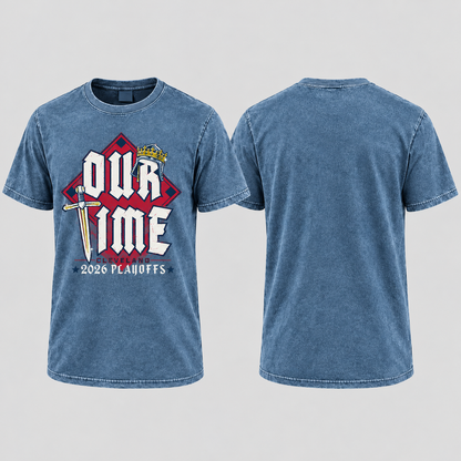 CLE 2026 Playoffs Washed T-Shirt - Printed