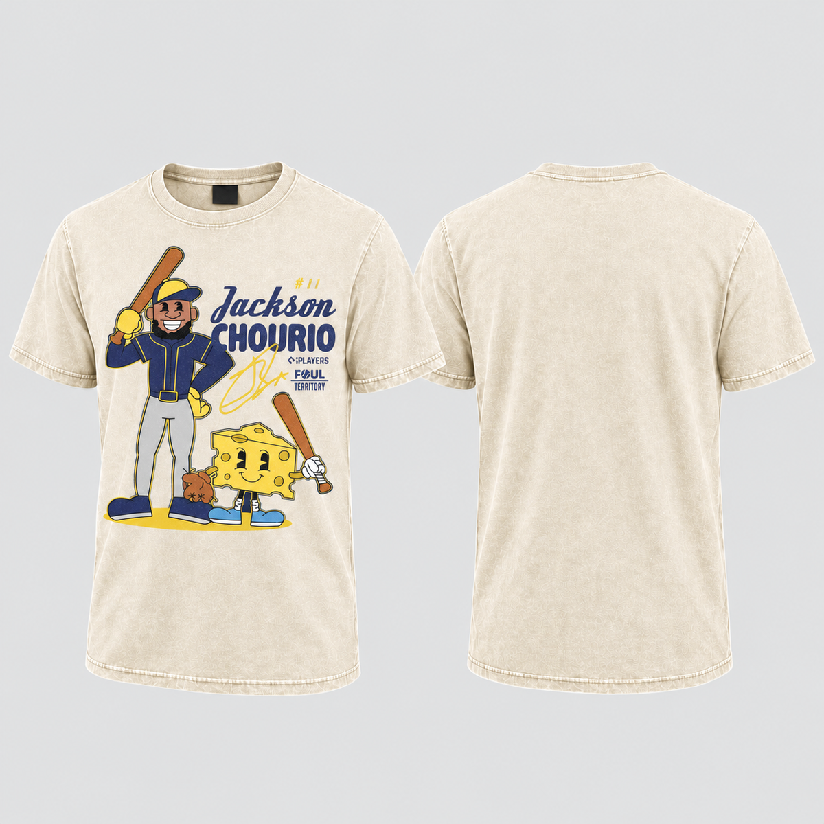 MIL Jackson Chourio Washed T-Shirt - Printed