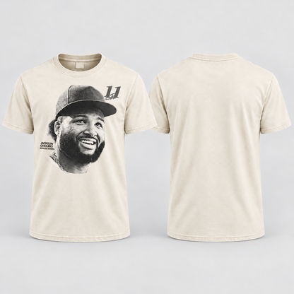 MIL Jackson Chourio #11 Washed T-Shirt - Printed