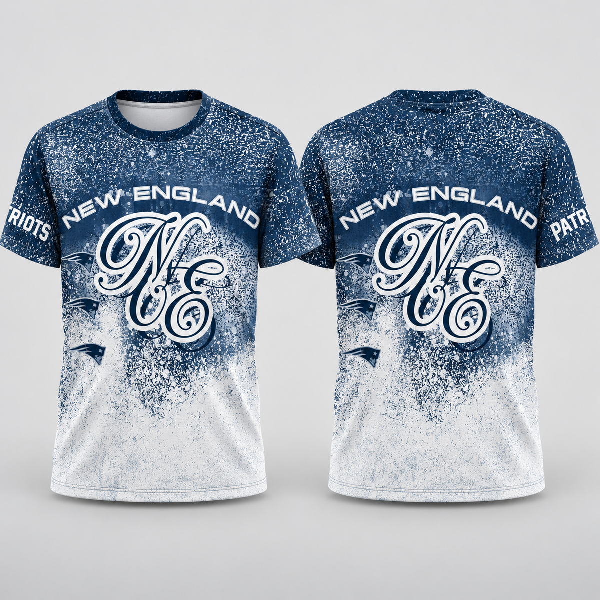 NE Jumbo Print 3D T-Shirt - Printed