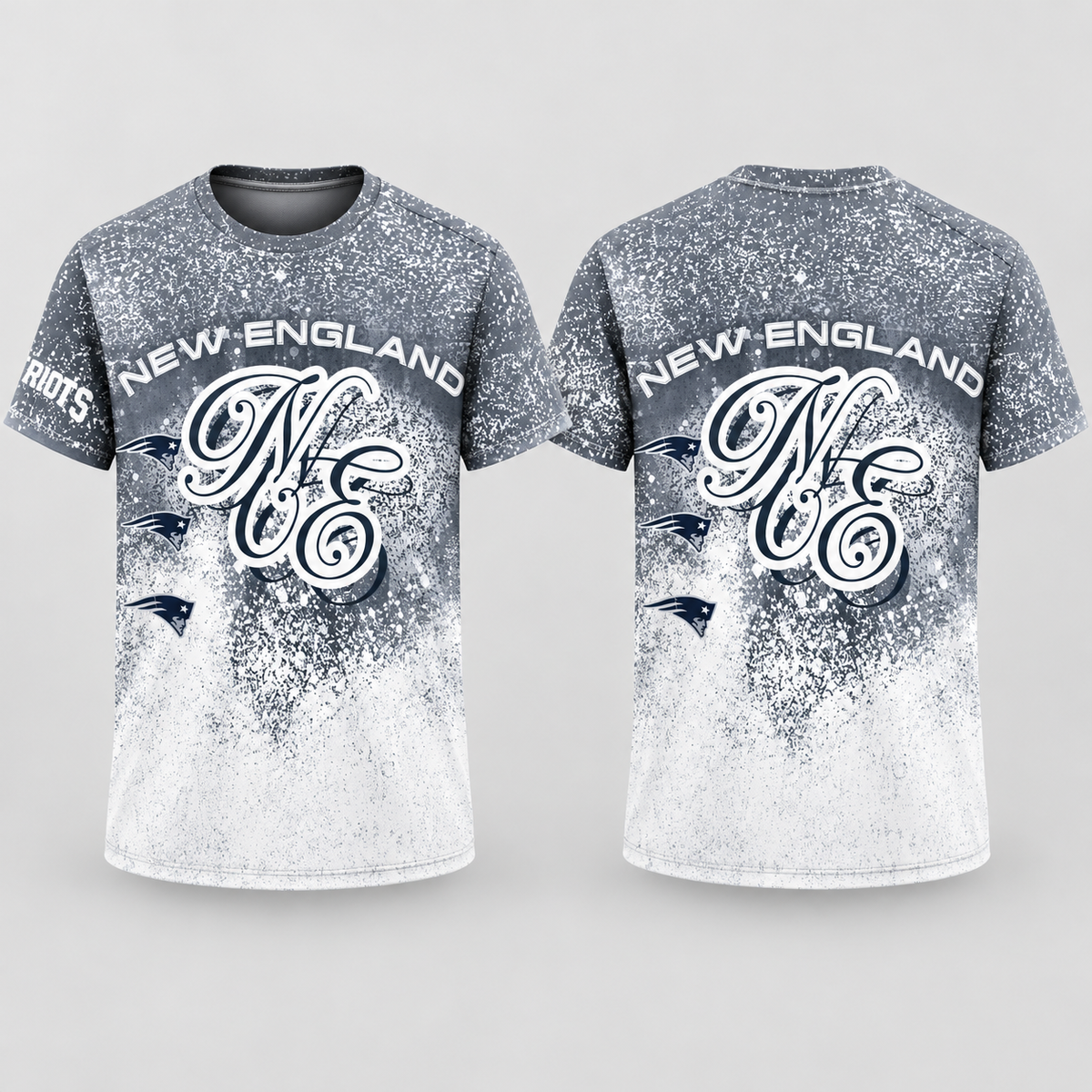 NE Jumbo Print 3D T-Shirt - Printed
