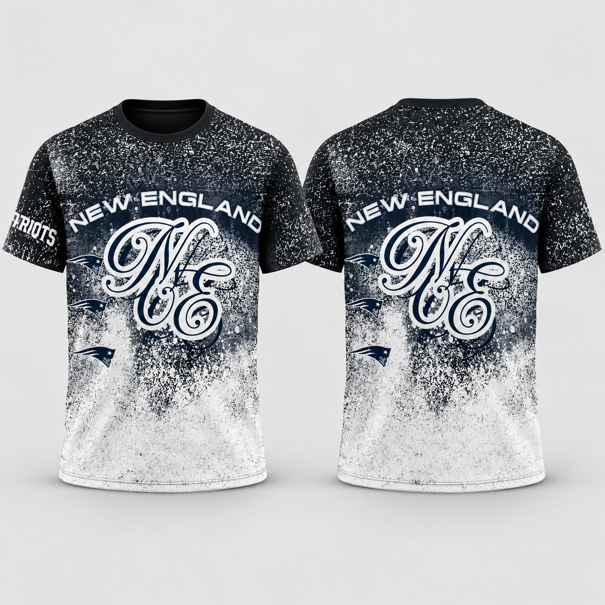 NE Jumbo Print 3D T-Shirt - Printed