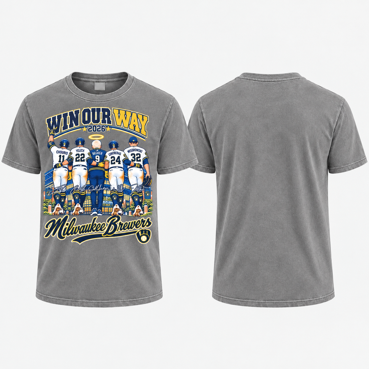 MIL Win Our Way 2026 Washed T-Shirt - Printed
