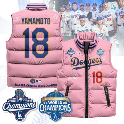 LAD Tokyo 2025 World Series Champions Puffer Vest