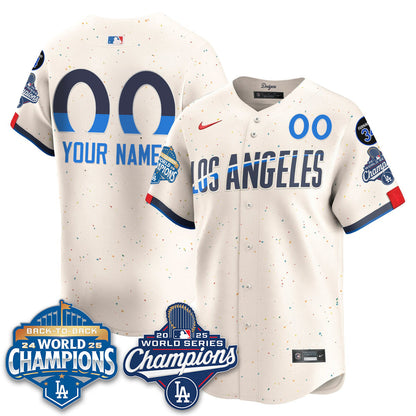 Custom LAD 2025 World Series Champions Jersey - All Stitched N2
