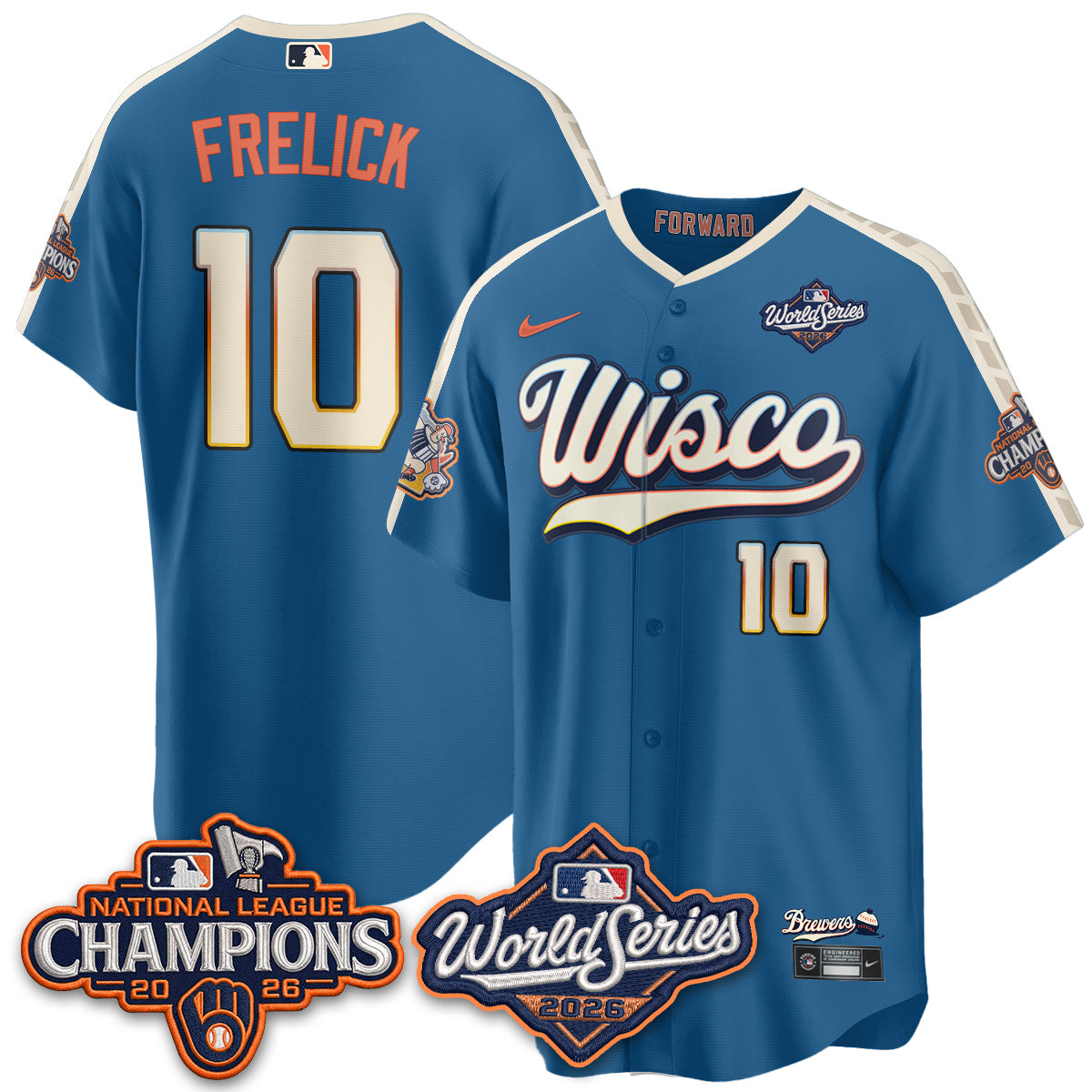MIL WS26 & 2026 NL Champions City Connect Jersey - Stitched (Tiktok)