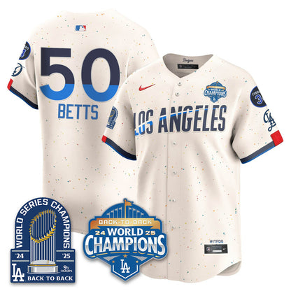 LAD 2025 World Series Champions Jersey - 9x Champs - All Stitched N2
