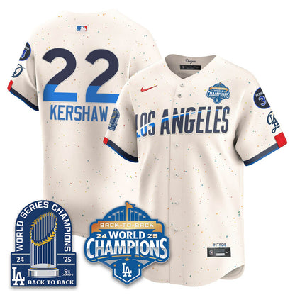 LAD 2025 World Series Champions Jersey - 9x Champs - All Stitched N2