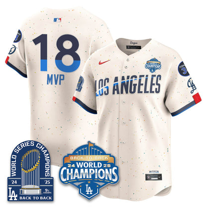 LAD 2025 World Series Champions Jersey - 9x Champs - All Stitched N2