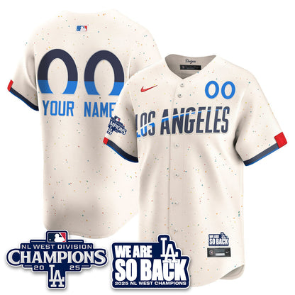 LAD 2025 NL West Division Champions Jersey - All Stitched