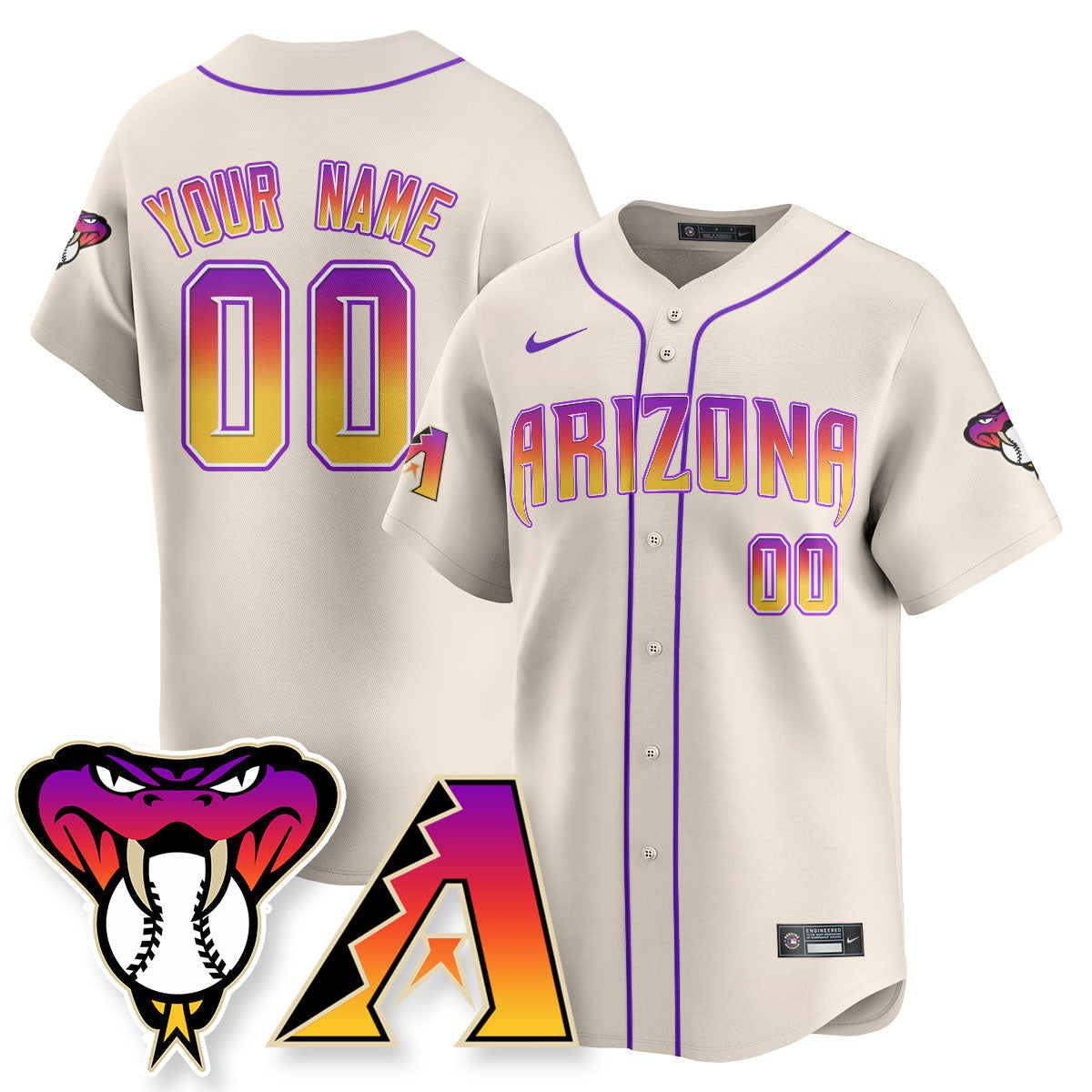 ARI 2025 City Connect Concept Custom Jersey - All Stitched