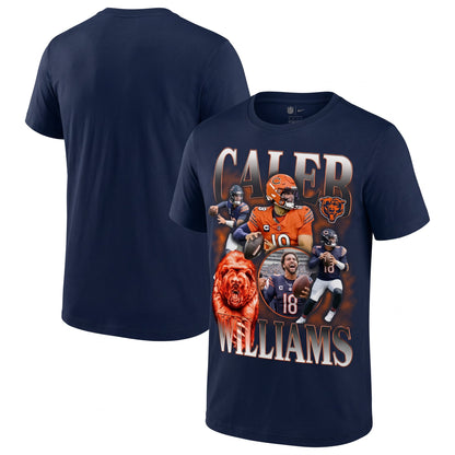 Chicago Bears Caleb Williams One Side Printed T-Shirt V5