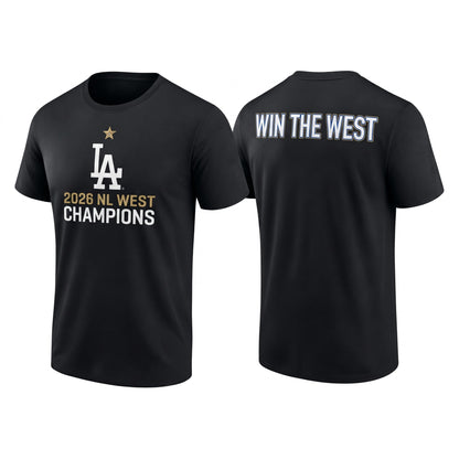 LAD 2026 NL West Champs Two Sides T-Shirt - Printed V6