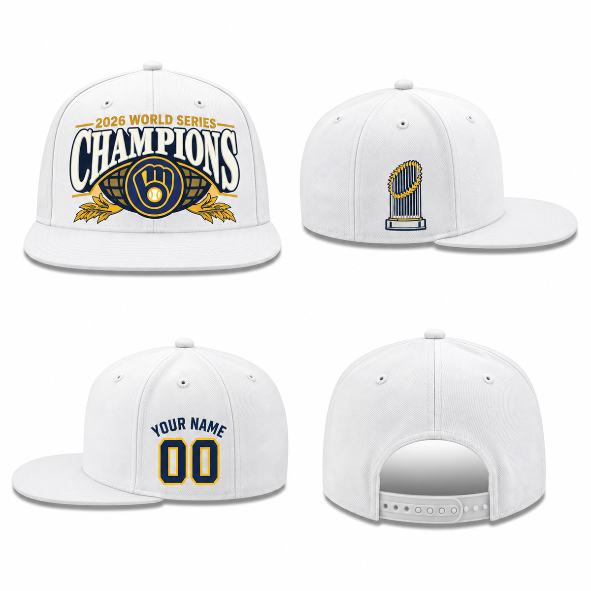 MIL 2026 World Series Champions Personalized Snapback Cap - Printed V5