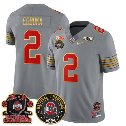 OSU 'Heritage Stripe' 2025 CFP Patch - National Champions Jersey N5 - All Stitched