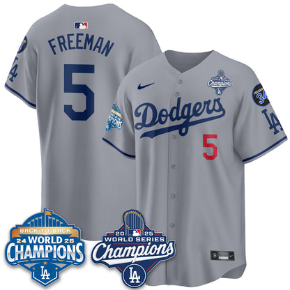 LAD 2025 World Series Champions Jersey - All Stitched N2