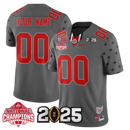 Custom Name/Gender OSU 'Heritage Stripe' 2025 CFP Patch - National Champions Jersey N19 - All Stitched