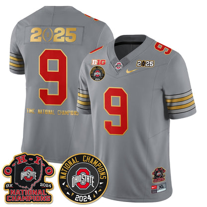 OSU 'Heritage Stripe' 2025 CFP Patch - National Champions Jersey N5 - All Stitched